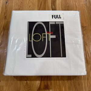 LOFT Full Sheet Set (Never-Used) 100% Cotton 300 Thread Count Bedsheets
